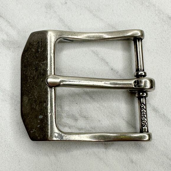 Silver Tone Simple Basic Belt Buckle - Picture 1 of 10